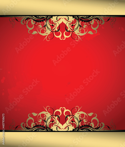ornate banner, this illustration may be usefull as designer work.