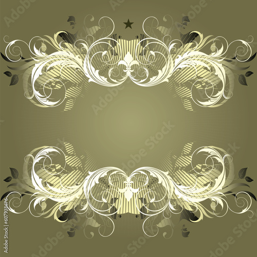 ornate banner, this illustration may be usefull as designer work.