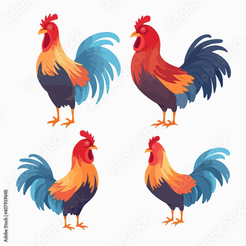 Majestic cockerel illustrations that command attention and admiration.