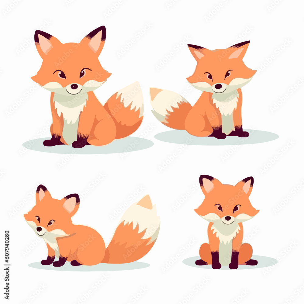 Whimsical fox illustrations evoking a sense of wonder and curiosity.