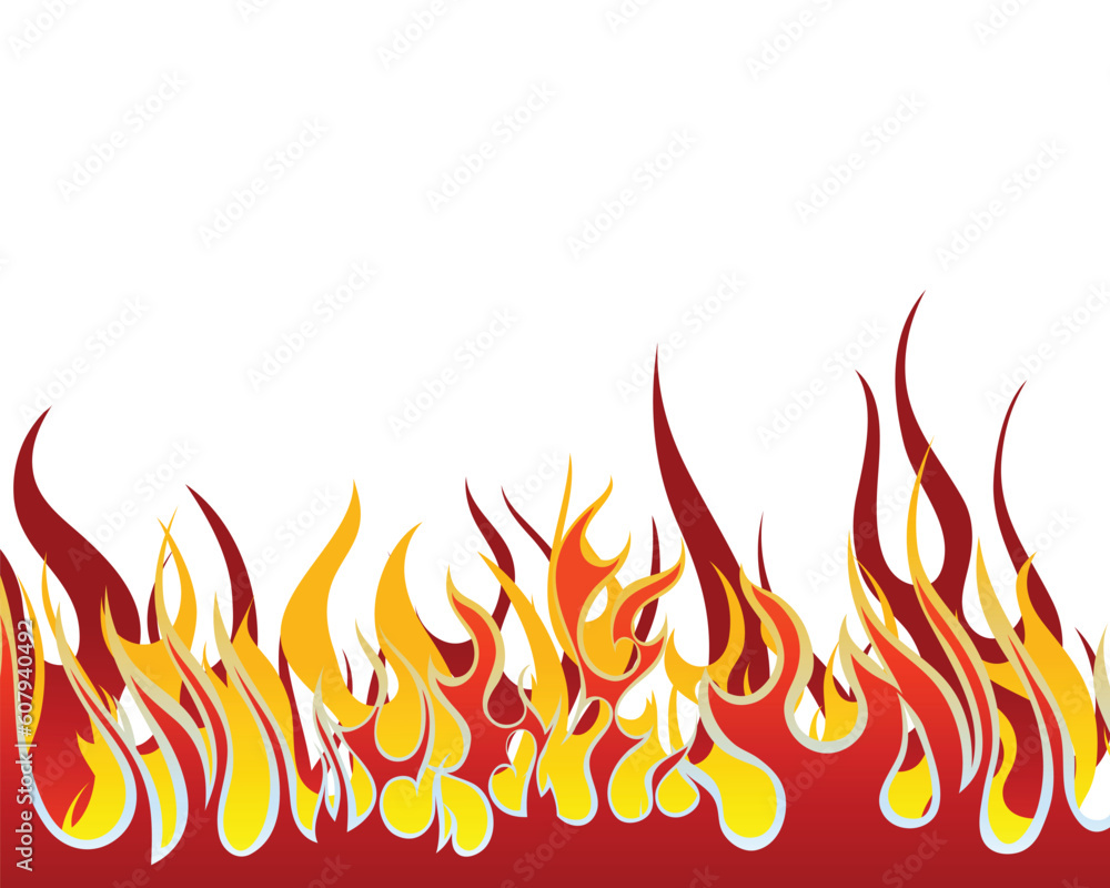 Inferno fire vector background for design use Inferno fire vector background for design use