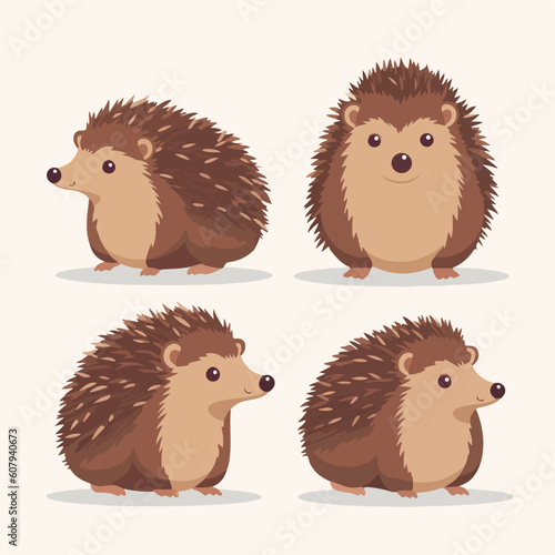 Vibrant hedgehog illustrations adding a splash of cuteness to any design.