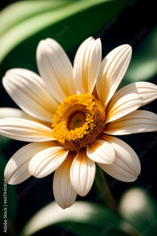 Obraz premium Close-up daisy flower, Generative AI illustrations