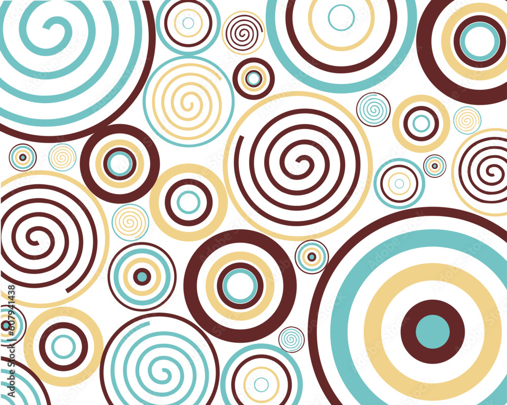 vector illustration of an abstract background with blue and brown circles vector illustration of an abstract background with blue and brown circles