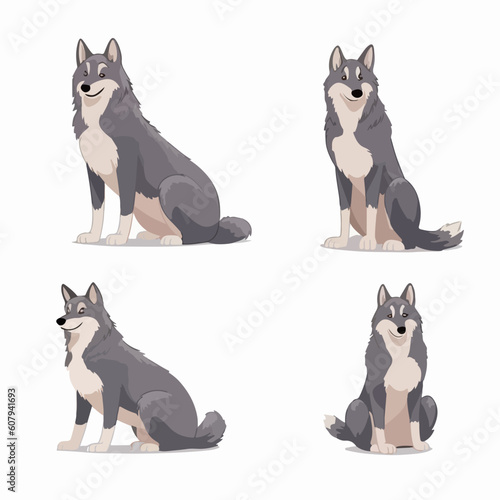 Graceful wolf illustrations, symbolizing loyalty and survival instincts.