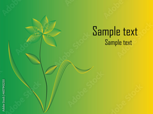 Vector illustration of beautiful flower