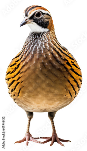 pheasant  partridge isolated on the transparent background PNG. AI generative.