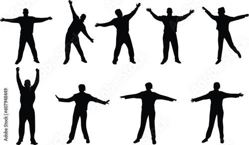 jumping silhouettes silhouettes