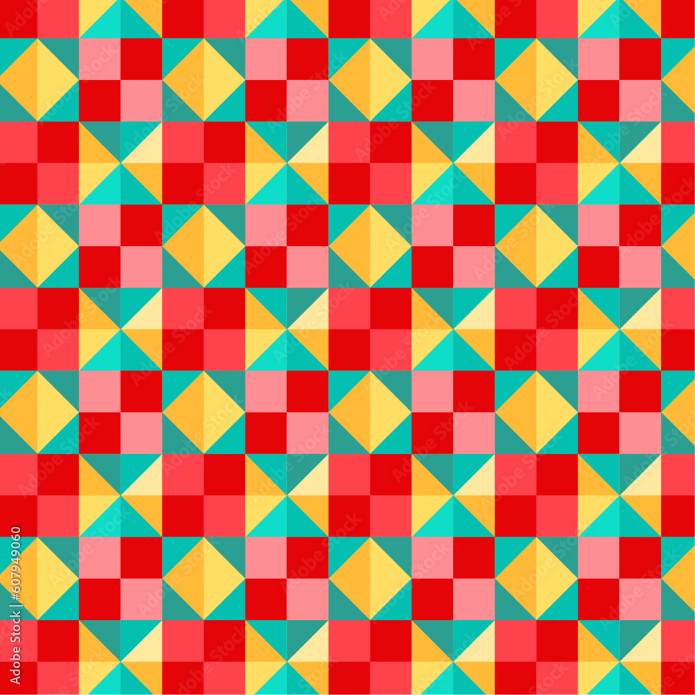 Flat Colorful Geometric Pattern Flat Colorful Geometric Pattern