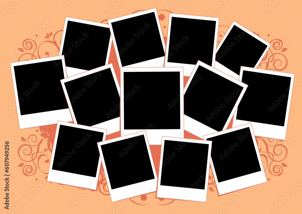 Collage of photos. Template. Insert your picture into frame Collage of photos. Template. Insert your picture into frame