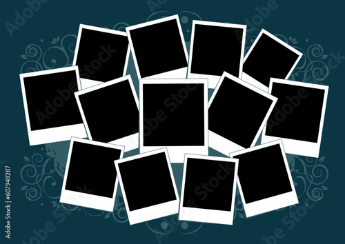 Collage of photos. Template. Insert your picture into framev