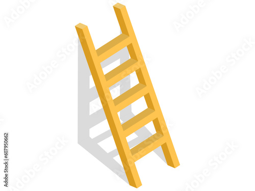 ladder isolated on white