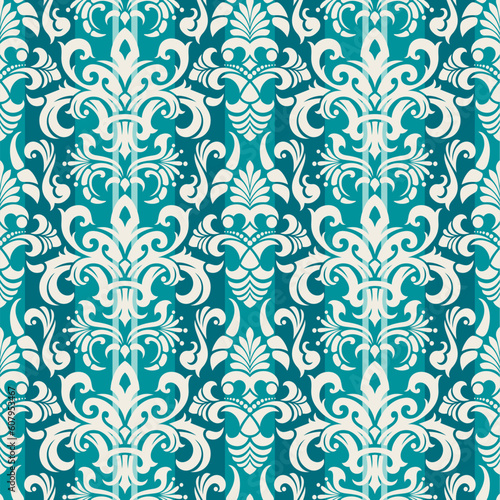 Seamless background from a floral ornament, Fashionable modern wallpaper or textile