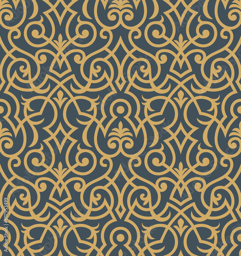 Seamless background from a floral ornament, Fashionable modern wallpaper or textile