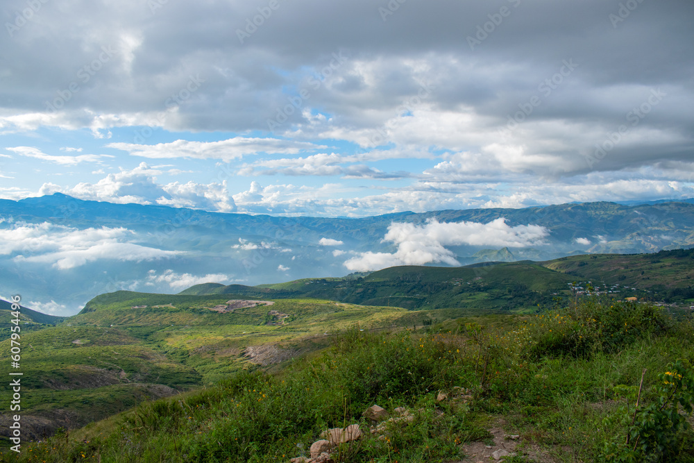Fototapeta premium landscape with clouds