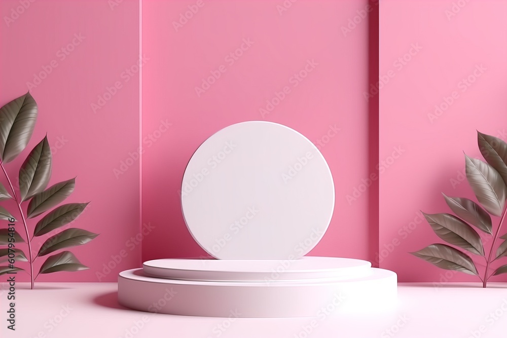 minimal cosmetic background for pink product presentation minimal cosmetic background for pink product presentation
