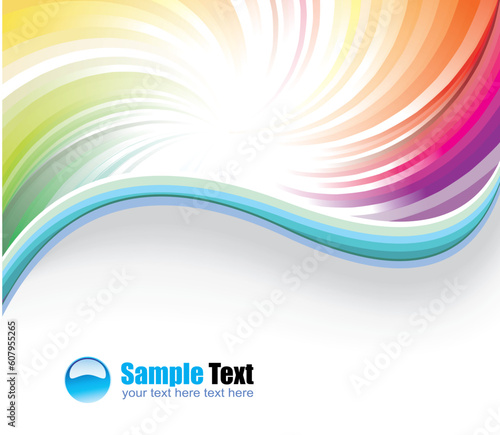 Colorful Lines Background for Business Brochure or Flyers
