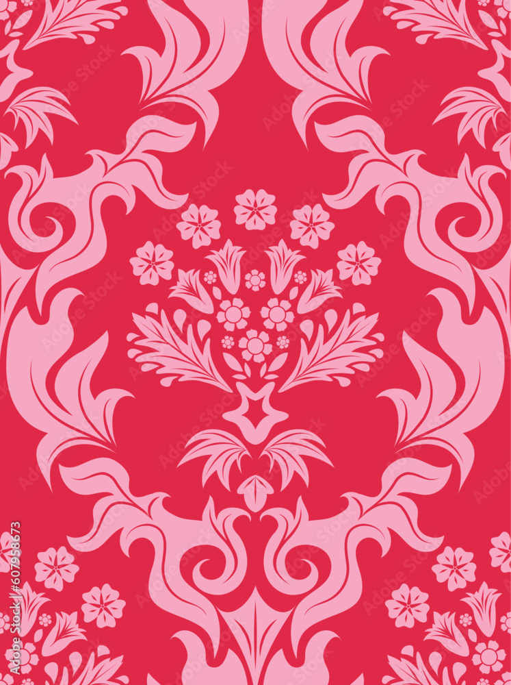 Damask seamless vector background. For easy making seamless pattern just drag all group into swatches bar, and use it for filling any contours. Damask seamless vector background. For easy making seamless pattern just drag all group into swatches bar, and use it for filling any contours.