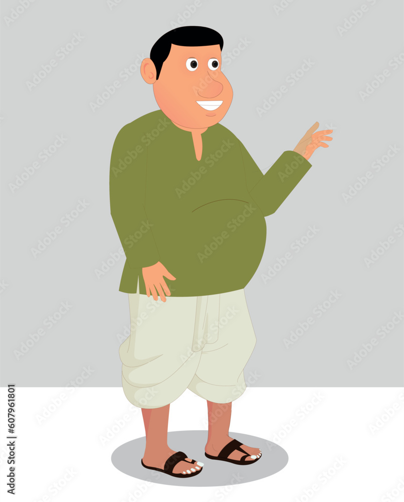Indian village man cartoon character. moral stories for the best ...