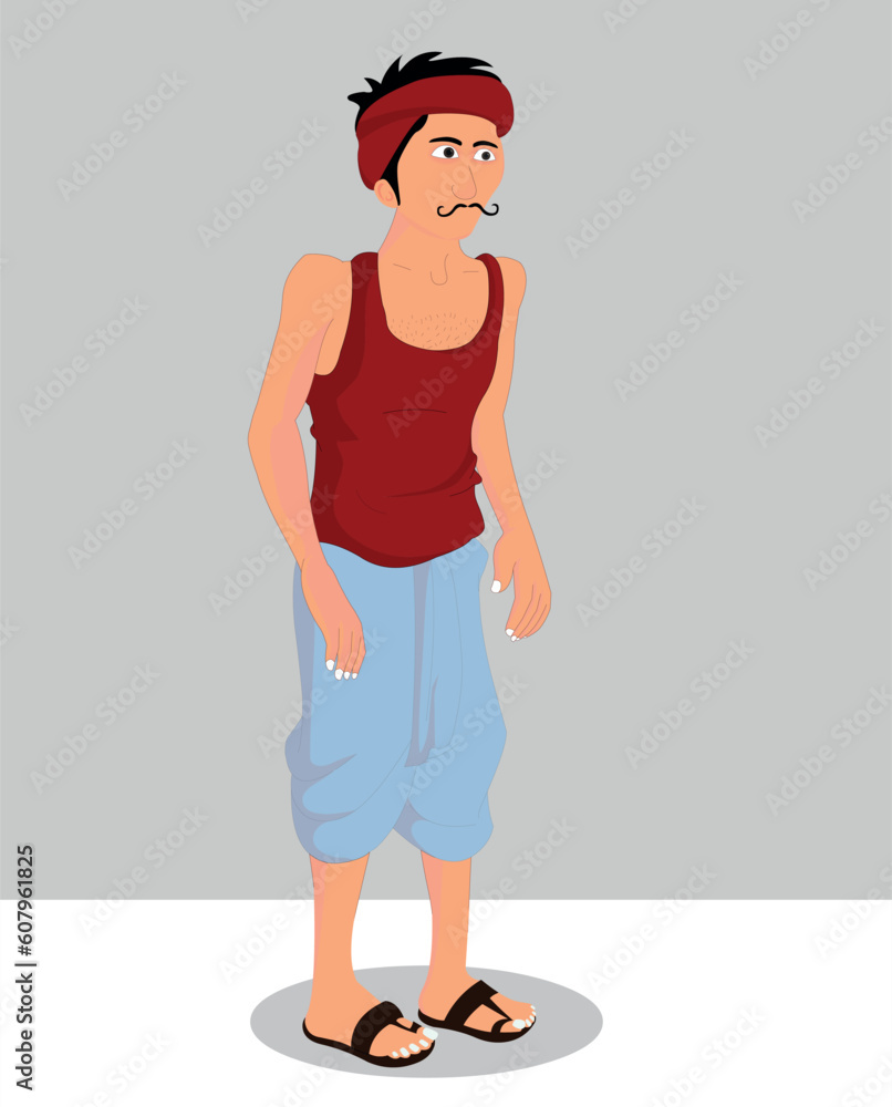 Indian village man cartoon character. moral stories for the best ...