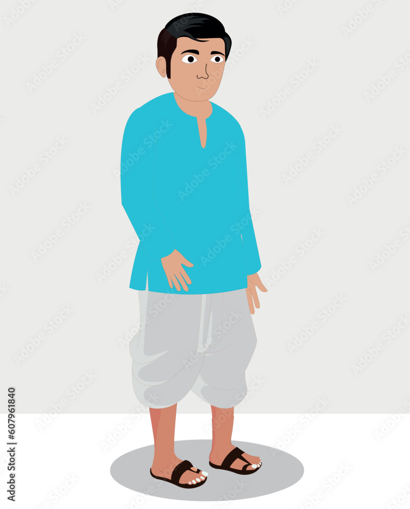 Indian village man cartoon character. moral stories for the best ...