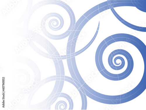 business card design with helical floral pattern mosaic for companies