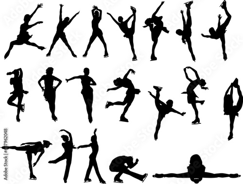 Figure  skating silhouettes