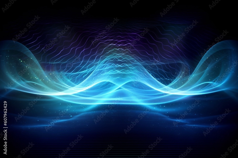 Psychic waves concept. Generative ai 