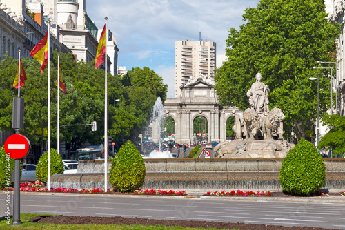 Fountain of Cybele in Madrid photo