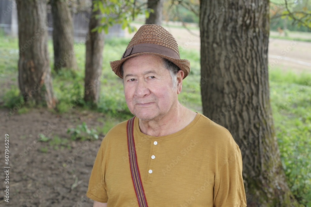 Senior indigenous American man portrait 