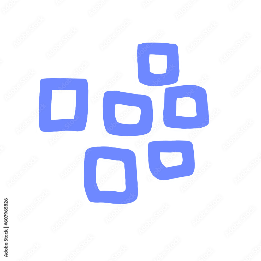Blue abstract modern shape Blue abstract modern shape