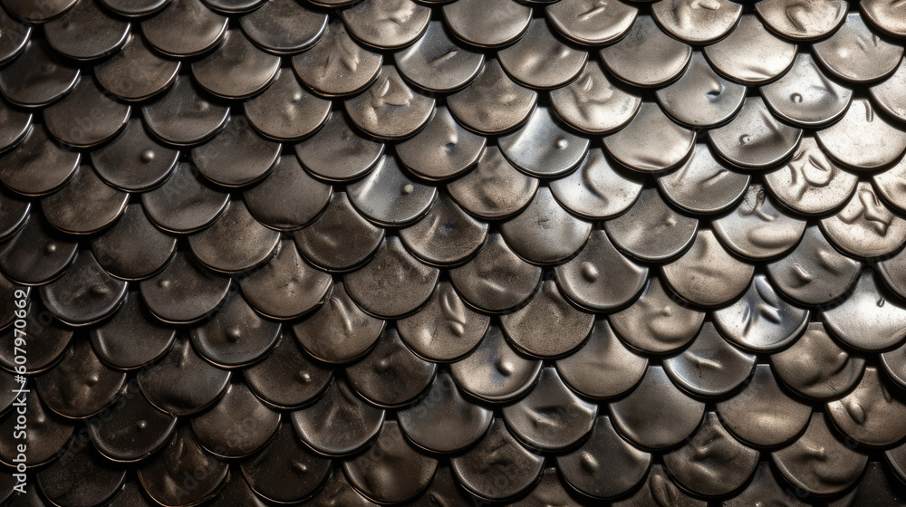 abstract background texture of the metal surface of the dragon skin, close up abstract background texture of the metal surface of the dragon skin, close up