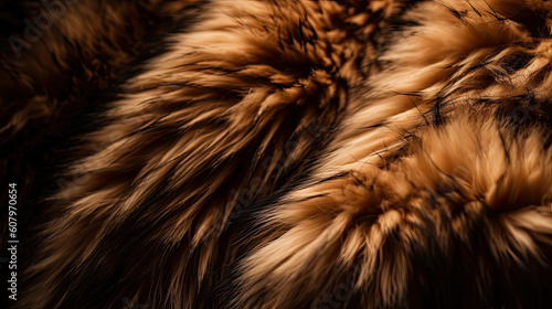 Close-up of a fur coat. Shallow depth of field.