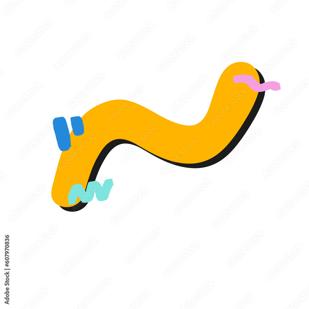 Yellow abstract modern shape Yellow abstract modern shape