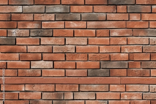 Brick texture, brick wall background, clay brick pattern, Generative AI