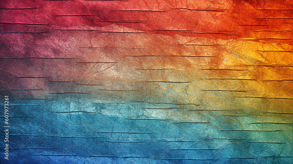 Obraz premium Scratched rainbow texture background, for banners and posters