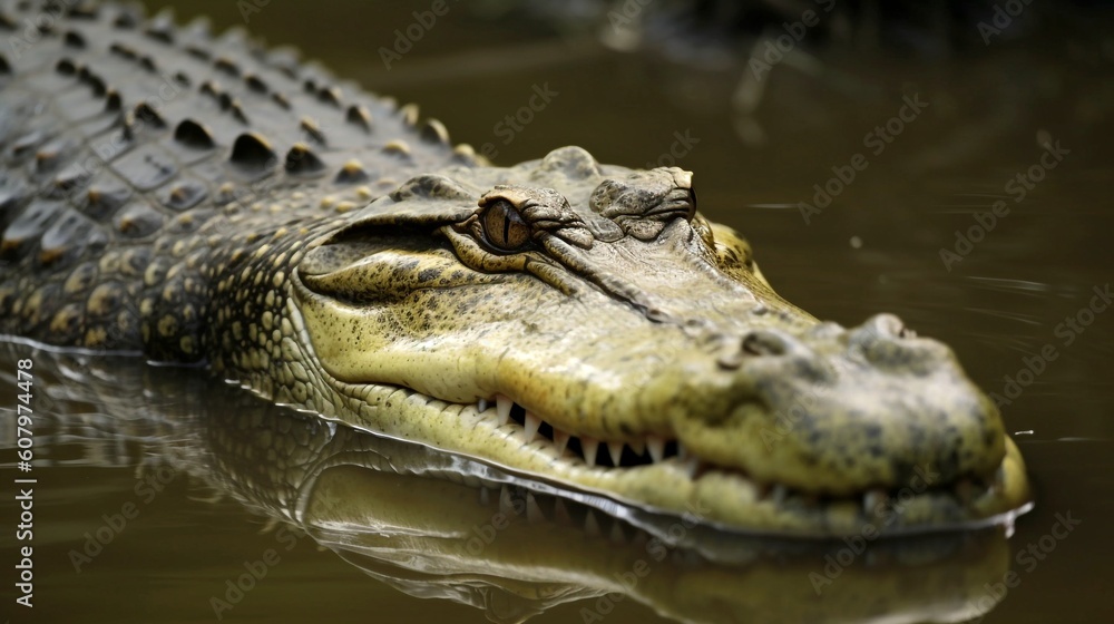 crocodile in the water generative ai