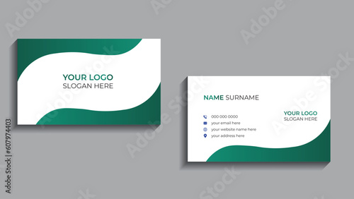 Modern business card design . double sided business card design template. 