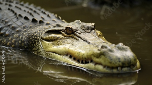 crocodile in the water generative ai