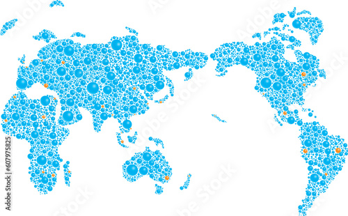 The helicopter is made up of plenty number of photos