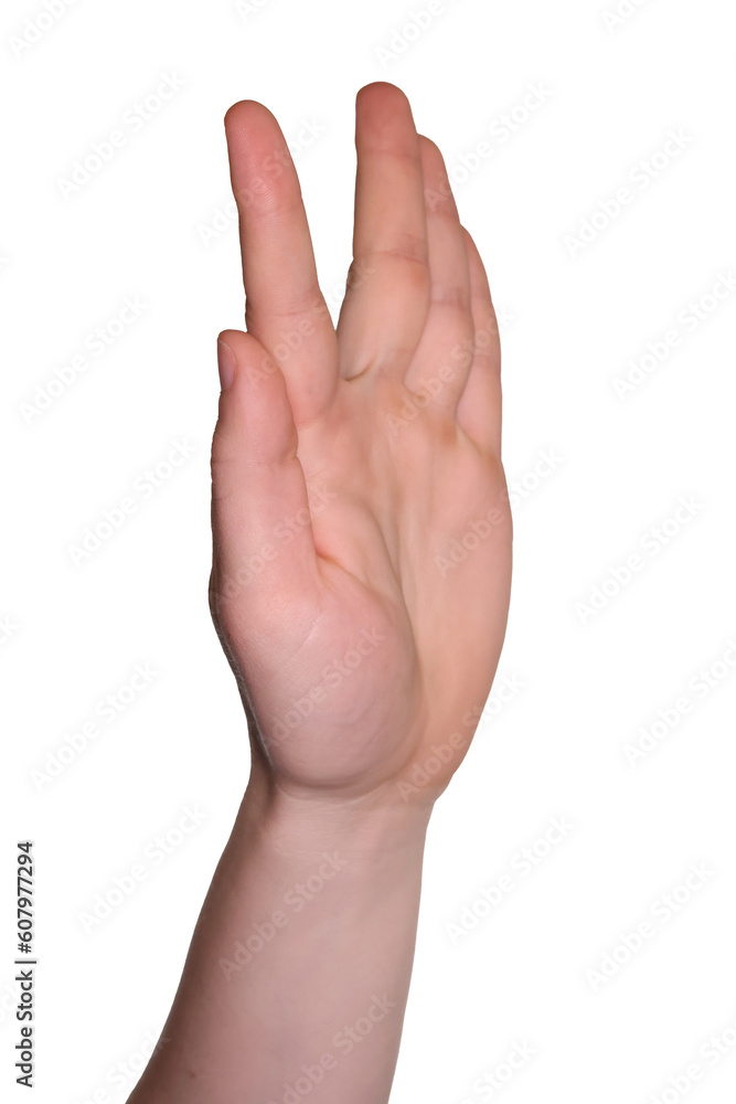 hand fingers spread between index and middle finger hand fingers spread between index and middle finger