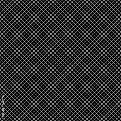 Seamless surface pattern design with black grid on white background. Ethnic embroidery. Patchwork wallpaper. Quilted motif. Digital paper with retro ornament for textile print, page fill.