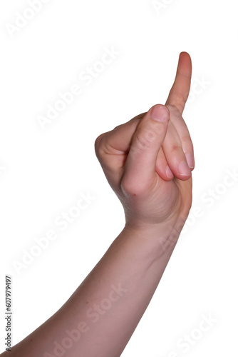 Fotografie hand pinkie out