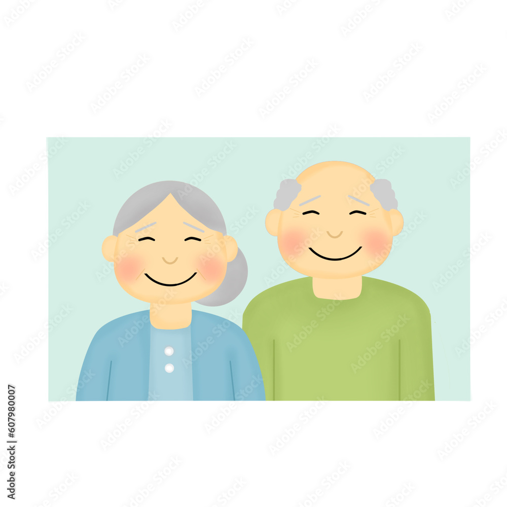 Old couples icon, cute couple, growing old together Old couples icon, cute couple, growing old together