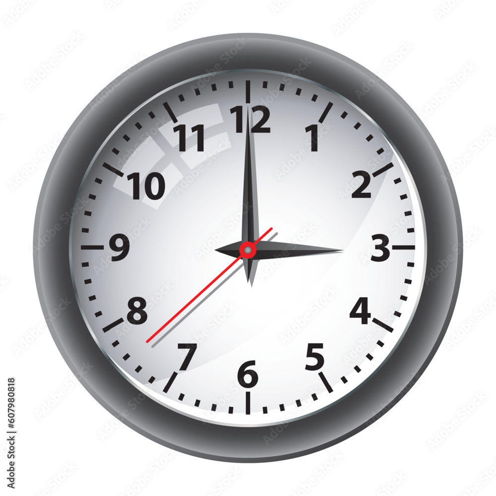 Office wall clock. Please check my portfolio for more business illustrations. Office wall clock. Please check my portfolio for more business illustrations.