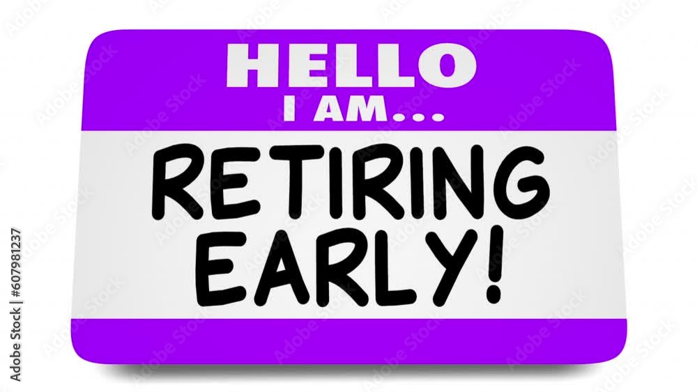 Hello I Am Retiring Early Enjoy Golden Years Name End Job Career Plan 3d Animation Hello I Am Retiring Early Enjoy Golden Years Name End Job Career Plan 3d Animation