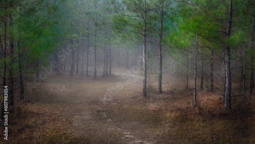 fog on the forest trail © Brent