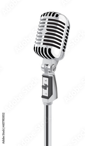 Retro Microphone (editable vector + jpeg)