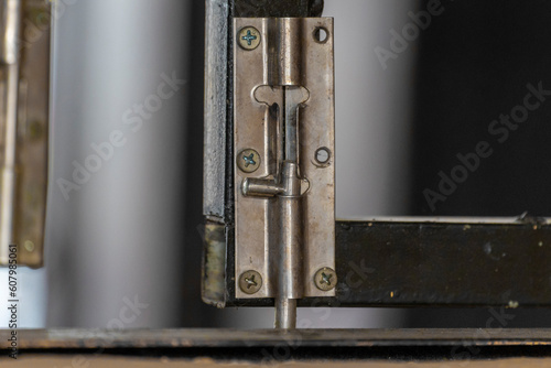 Aluminum and steel alloy door lock latches © minh