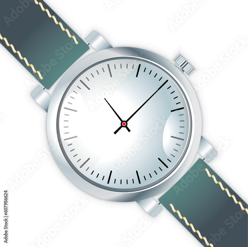 vector wristwatch on white background